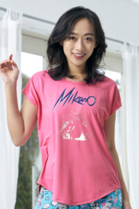 エアリーTシャツ＊ダークピンク【フリー】[Mika Bunny WEAR 67764-236-9583]